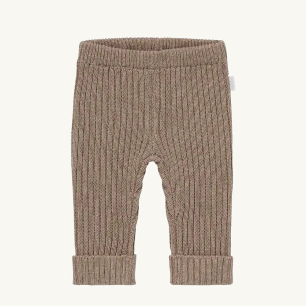 NWT - Organic knitted taupe leggings​​​​